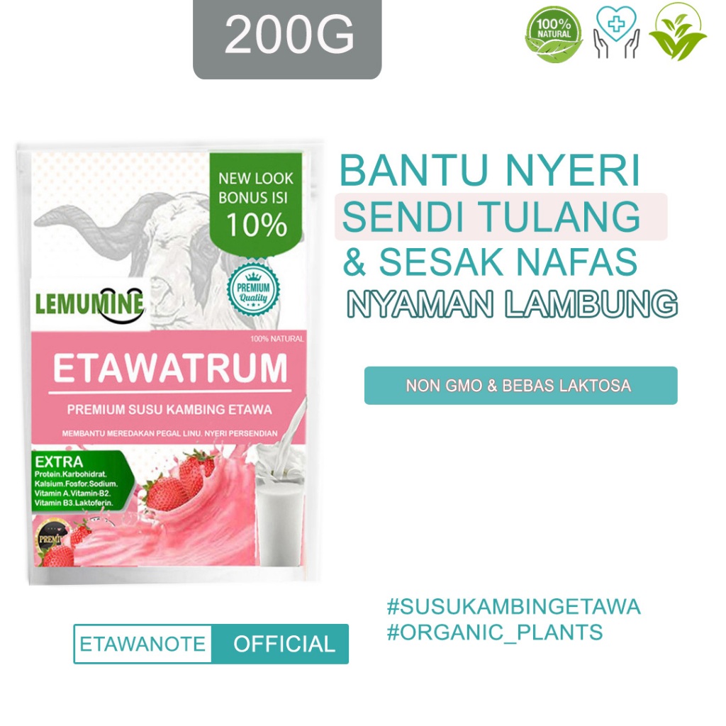 

Susu Kambing Murni Untuk Tulang Dan Sendi Orang Tua Susu Etawa Kambing Etawa Bubuk Murni 1kg Untuk Paru Susu Kambing Etawa Colustrum Susu Tulang Etawa etawalin susu asam urat ternak syams susu kambing etawalin original 100% Lemumine