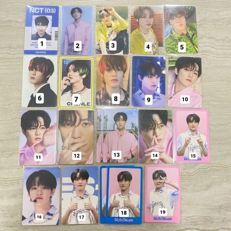 [JNT ONLY] READY PHOTOCARD CHENLE QR ISTJ DICON ID CARD UNIVERSE GLITCH MODE NAIL GLAZE HOT SAUCE AN