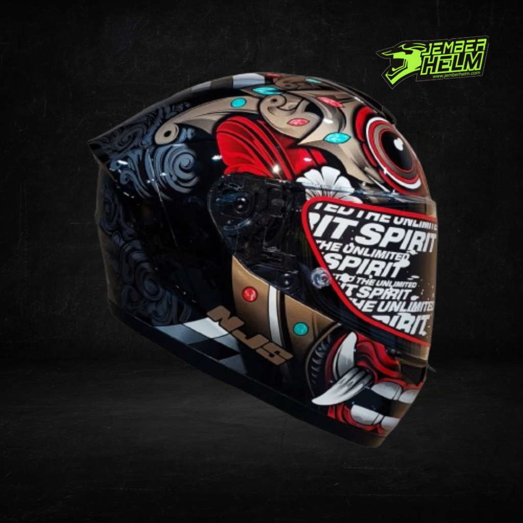 Helm NJS ZX 1 Motif Barong Glossy