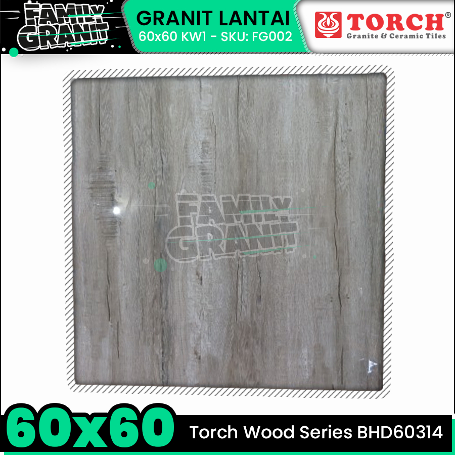 Granit Motif Kayu 60x60 Torch BHD60314 Wood Series Super Glossy KW1