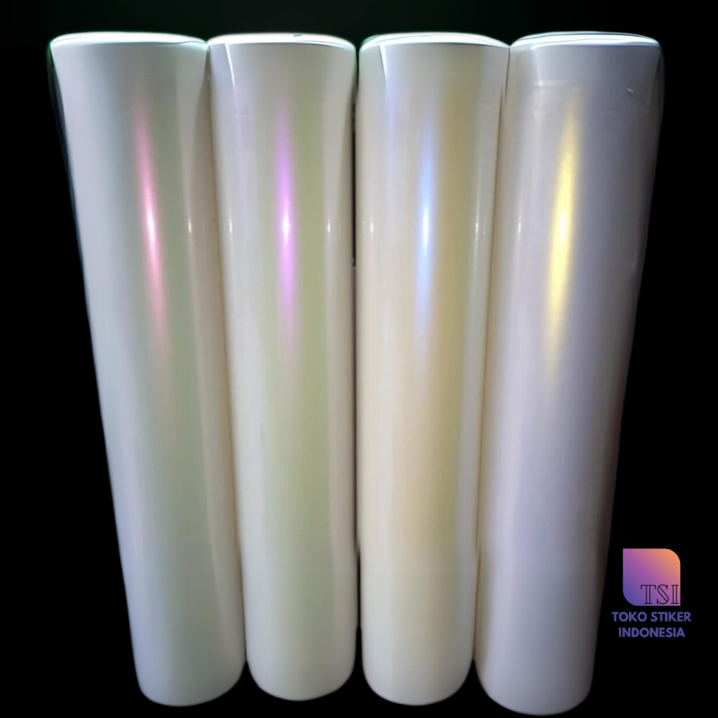 Skotlet Putih Lembayung Motor Ungu Biru Merah Pink Gold Pearl White Mutiara Stiker Bunglon Mobil