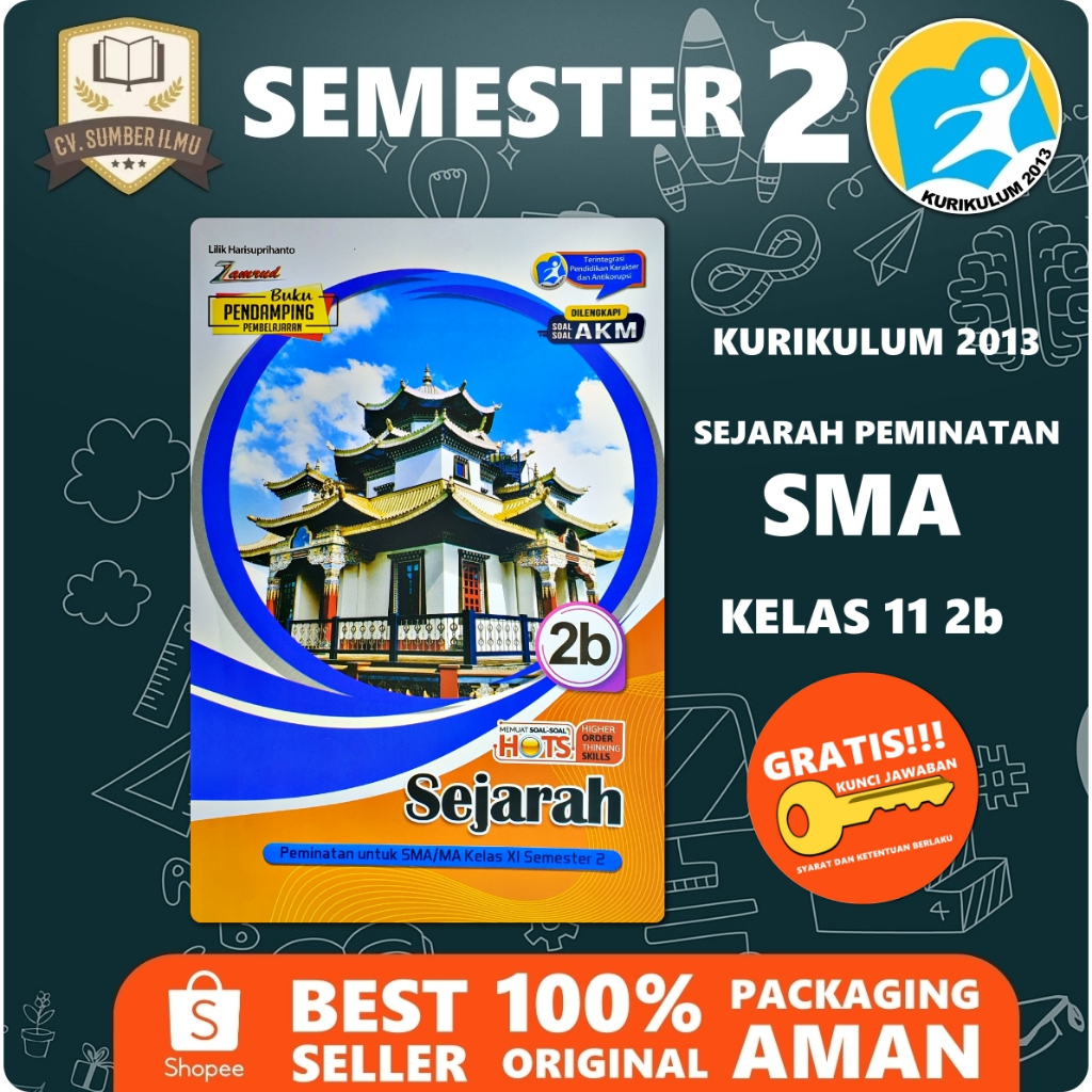 LKS SEJARAH PEMINATAN SMA KELAS XI 11 SEMESTER 2 K13 | Zamrud
