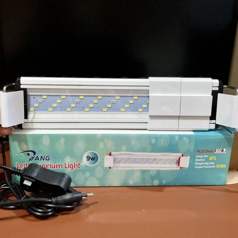 Lampu Led Aquarium Aquascape P4 (4baris) Putih Biru 25 35 55 75cm