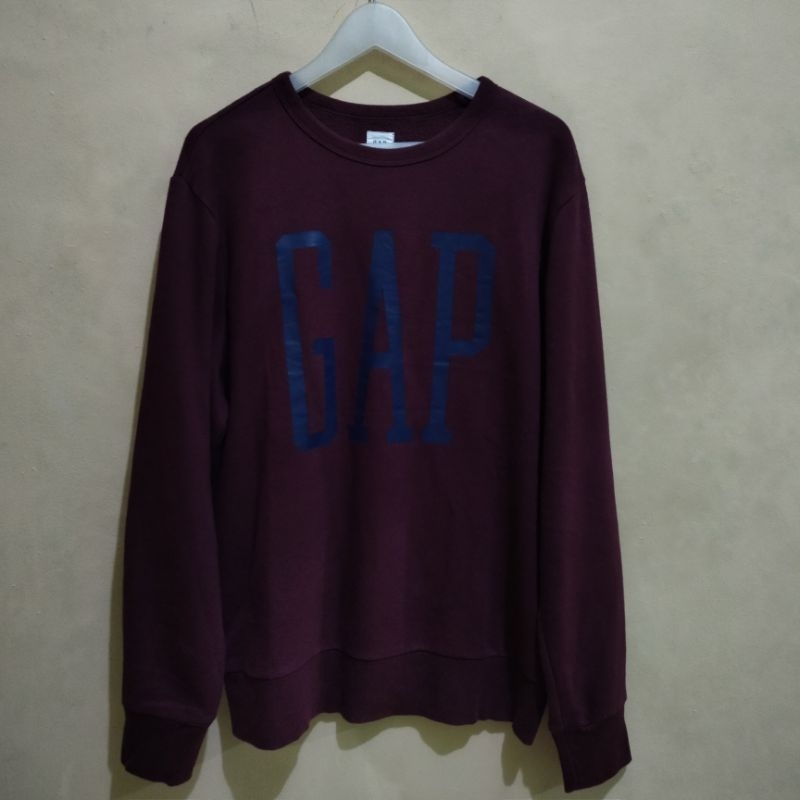 Crewneck GAP marun big logo