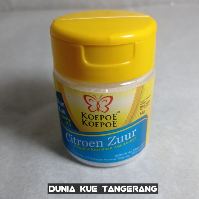 

Citroen Zuur Koepoe / Citrun Kupu-Kupu / pengatur keasaman asam sitrat (65gr)