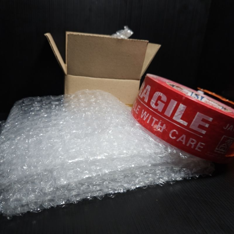 

Packing tambahan kardus bubble wrap & fragile