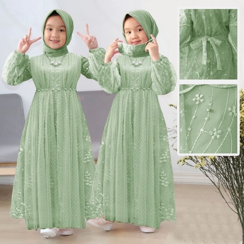 Gamis Jahwara kid gaun pesta anak perempuan gamis anak baju muslim anak perempuan dress muslim dress
