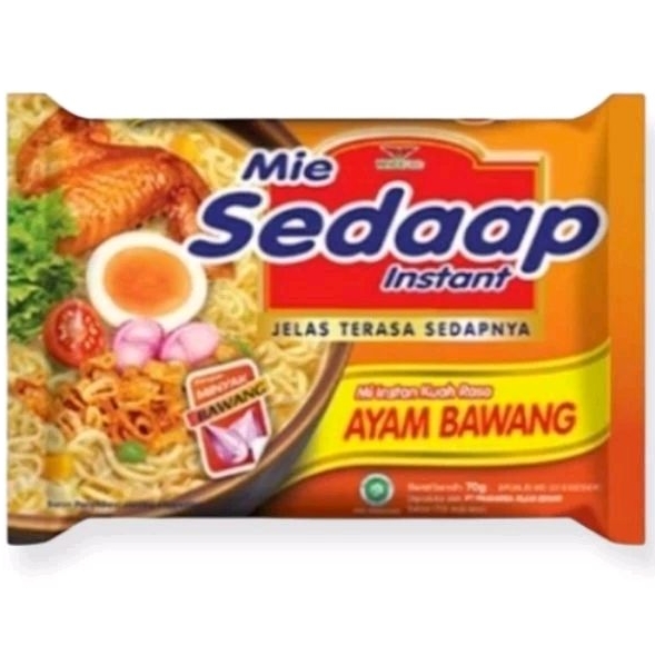 

Sedaap Mie Instan Kuah Rasa Ayam Bawang 70Gr