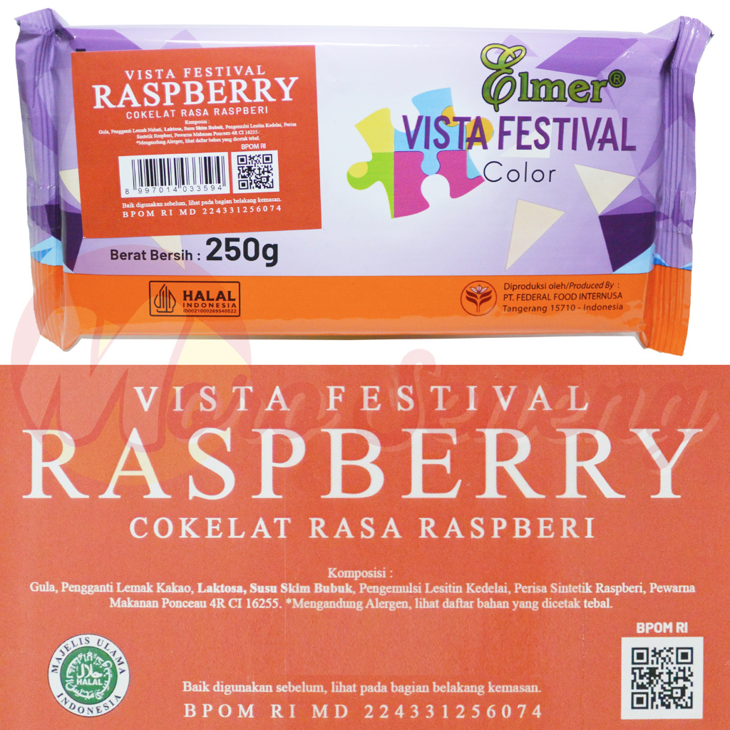 

Elmer Vista Raspberry 250 gram Coklat Merah 250gr