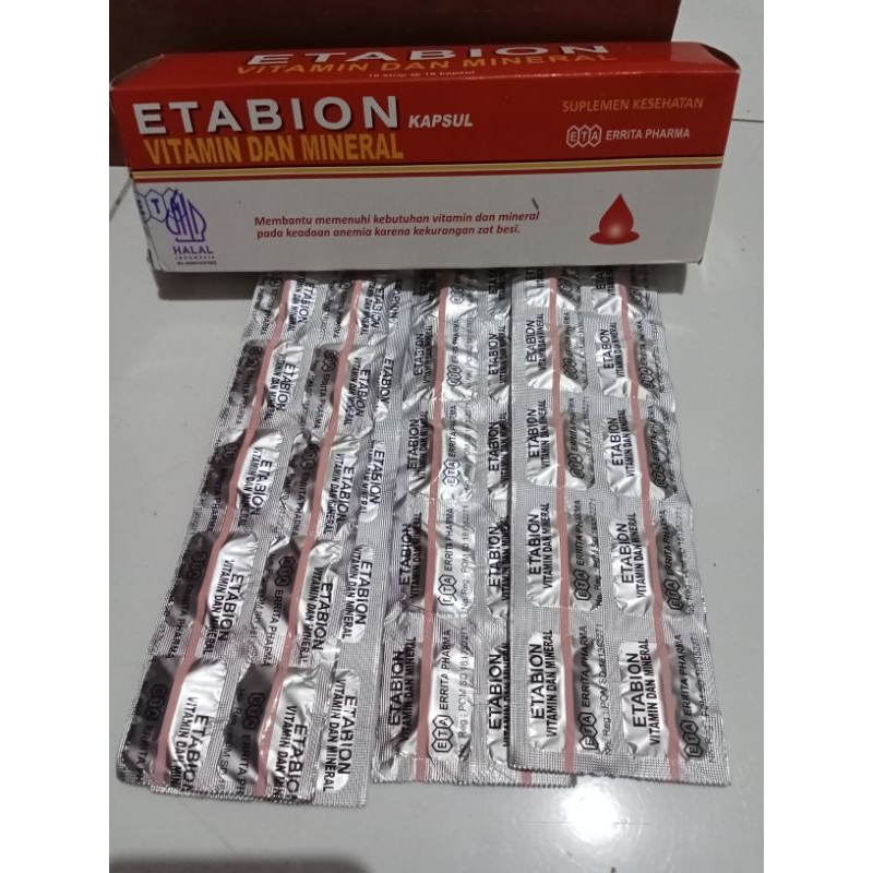 Etabion Vitamin dan mineral untuk ibu hamil 1strip (10 kapsul)