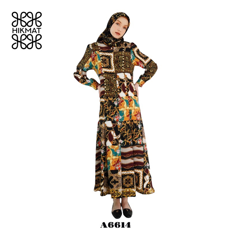 SALE 15% - ABAYA HIKMAT FASHION ORIGINAL A6614