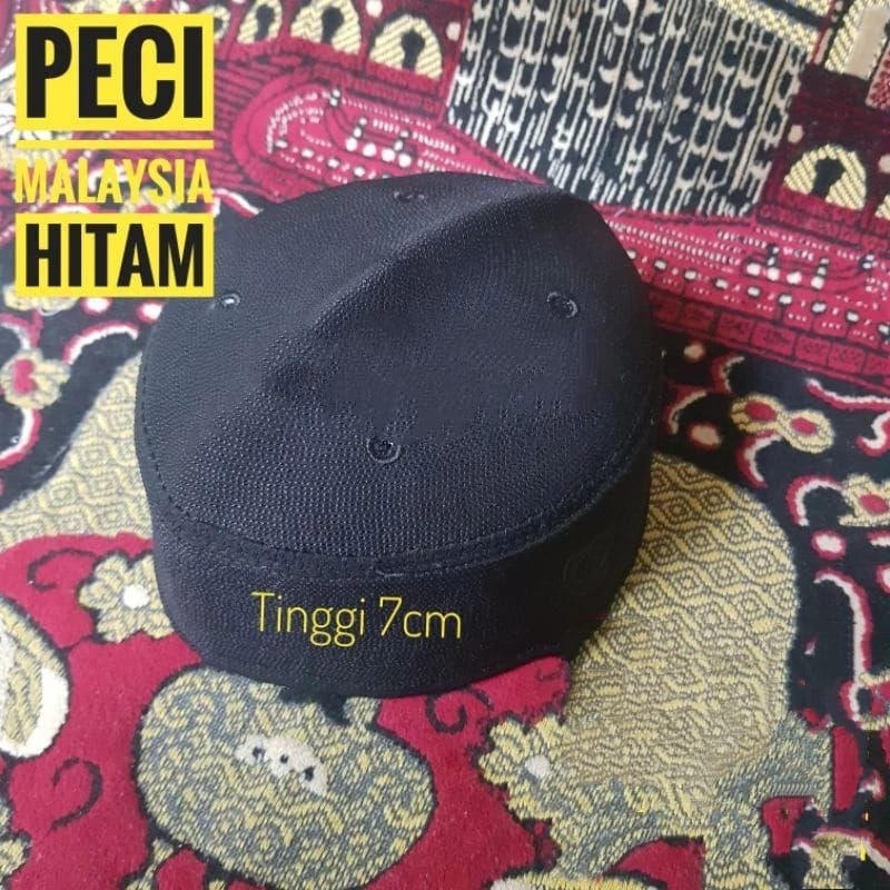 Peci /Kopyah/ Songkok HITAM Malaysia