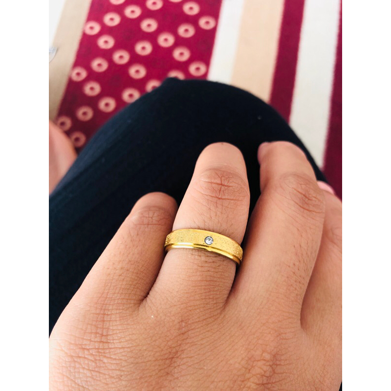cincin pasir mata motip emas 99