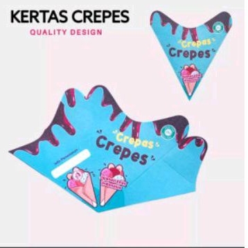 

Promo kemasa crepes // kertas crepes // wadah crepes // kotak crepes