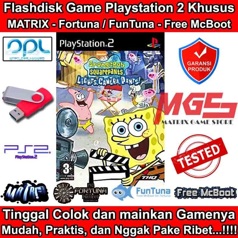 Flashdisk Game PS2 PS 2 SpongeBob SquarePants - Lights, Camera, PANTS