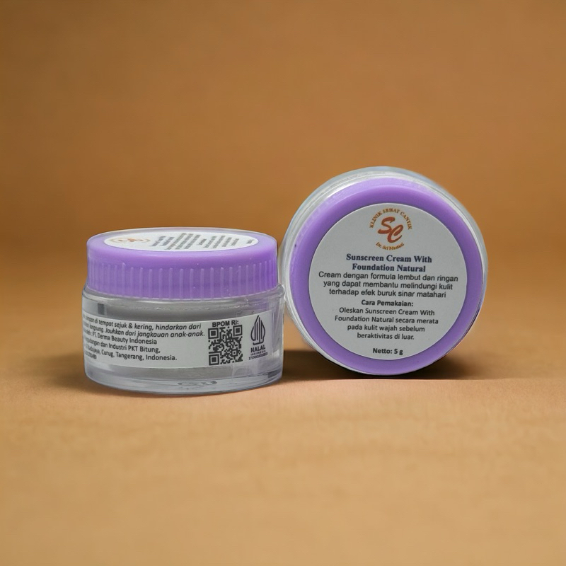 SCDA Krim Pagi Foundation Spf 30 Klinik Sehat Cantik