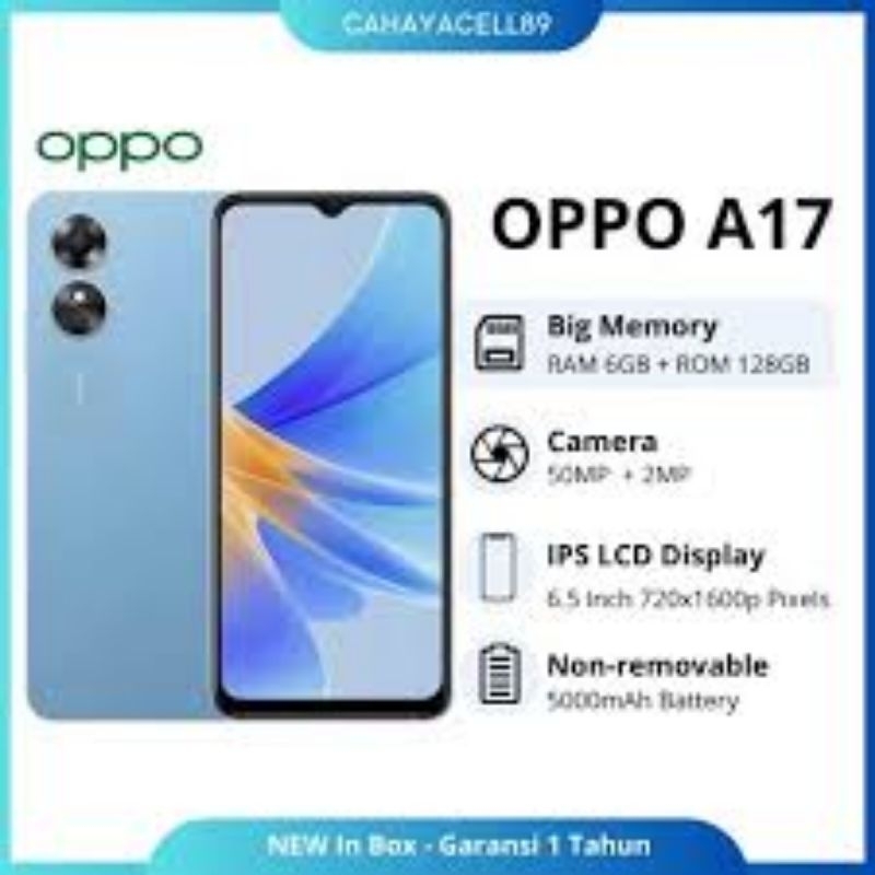 Hp Oppo A17 Ram 6/128