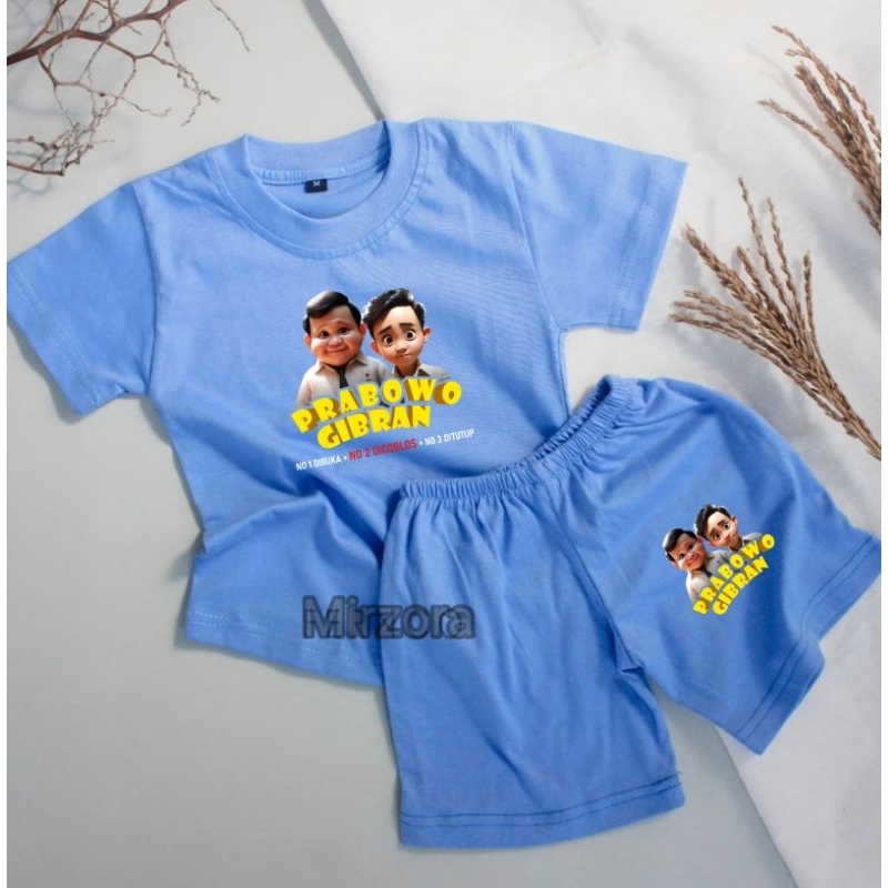 SETELAN ANAK LAKI LAKI PEREMPUAN PRABOWO GIBRAN BAJU GEMOY KAOS VIRAL PRABOWO GEMOY