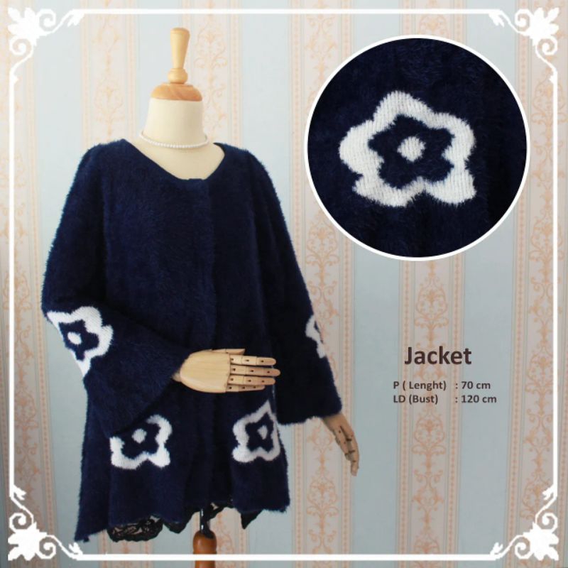 Rajut Fuzzy Jacket Musim Dingin