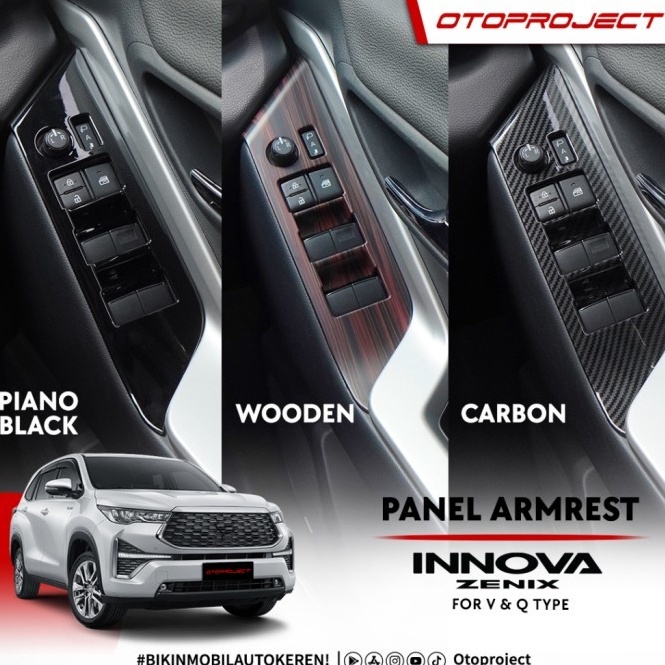 gj Panel Armrest Mobil Innova Zenix 222  223 4 DOORS Otoproject y Premium