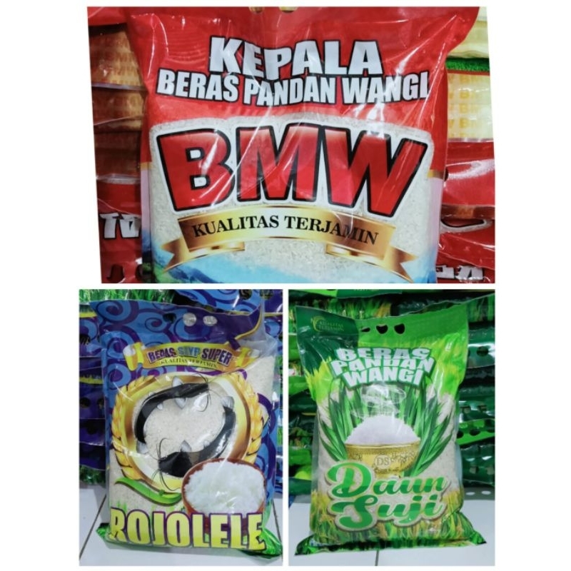 

BERAS 5 Liter BMW ROJOLELE PANDANWANGI KETUPAT PANDAN