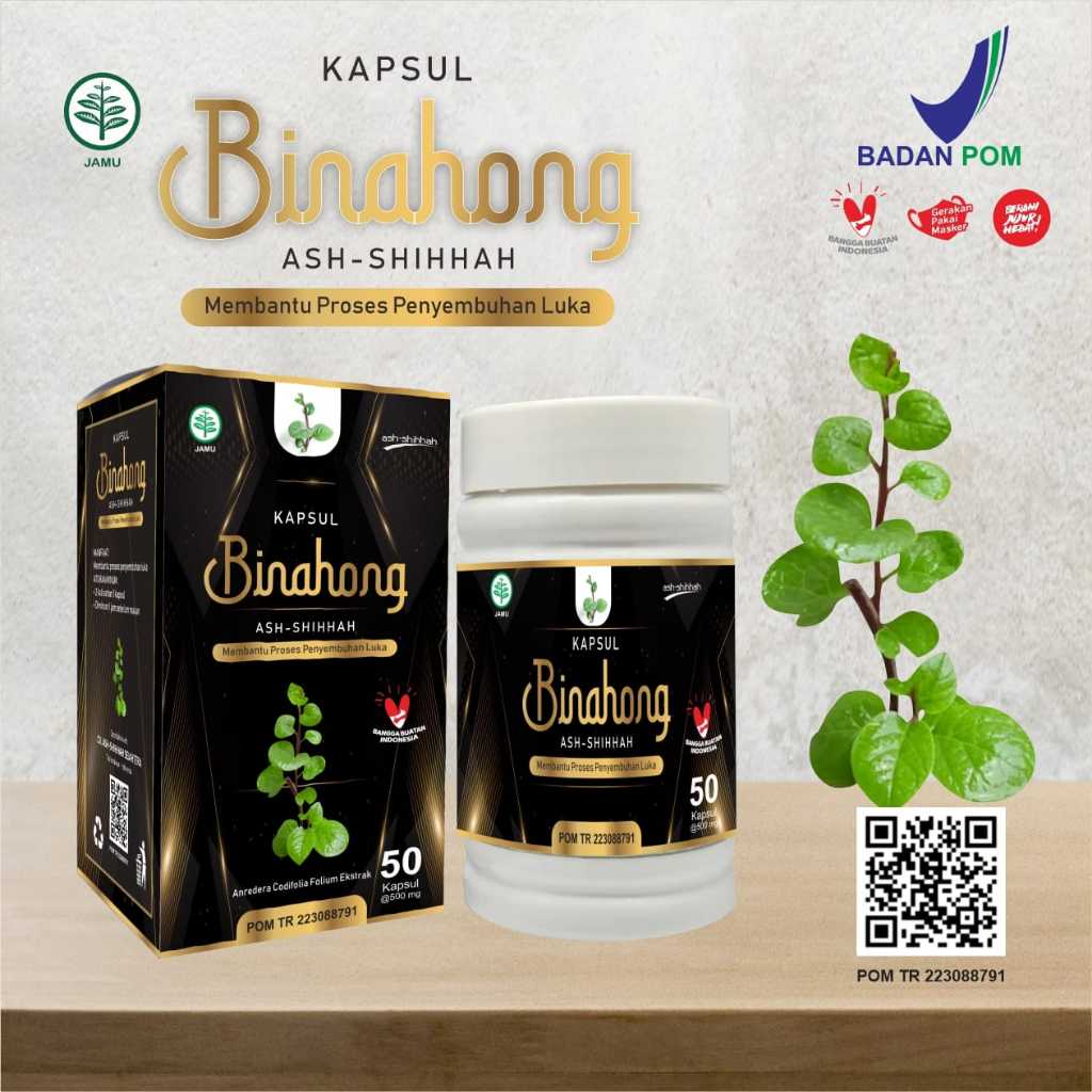 

Binahong ash shihhah Original Bpom 50 kapsul