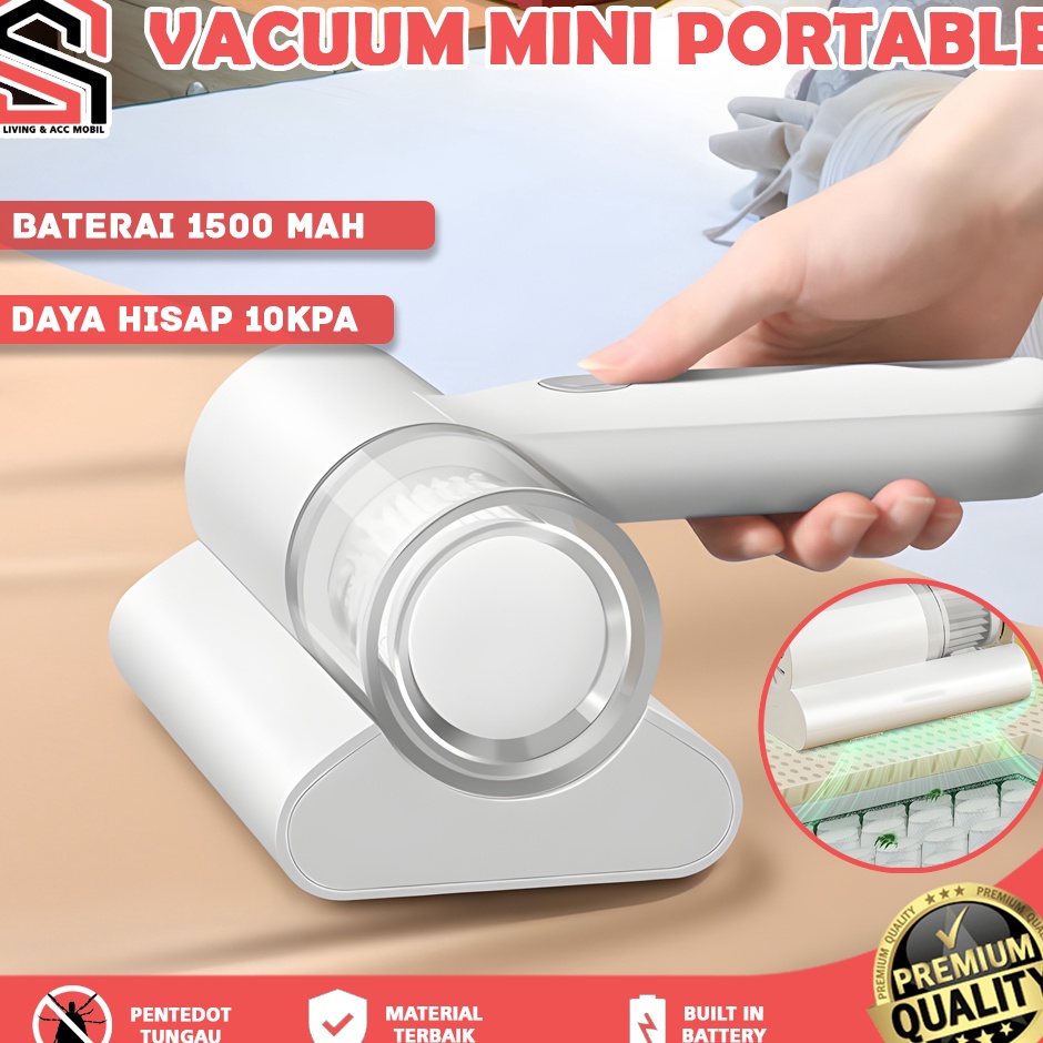 Vacum Cleaner Mini Portable USB Rechargeable  Penyedot Debu Mesin Penyedot Debu KasurSofaBed Anti Mi