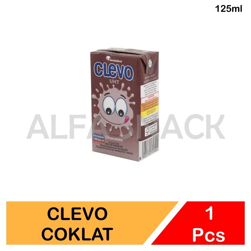 

Clevo Susu UHT Rasa Stroberi dan Cokelat 125ml