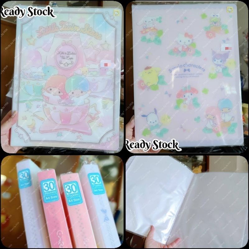 

Map File Folder A4 30 Pockets / 30 Kantong Sanrio Karakter Little Twin Stars dan Mix Characters