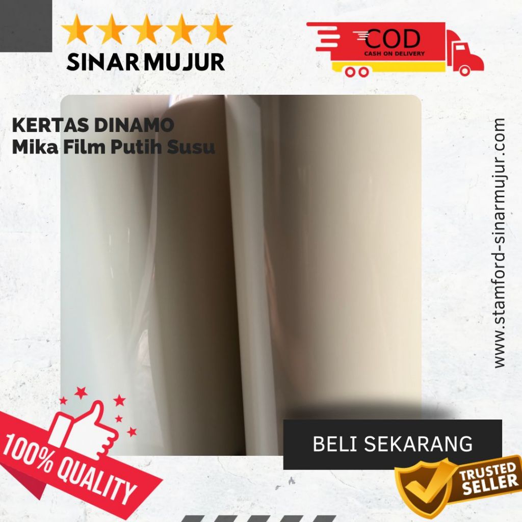 Mika Film Putih susu 0,15 mm - dapat 4 meter