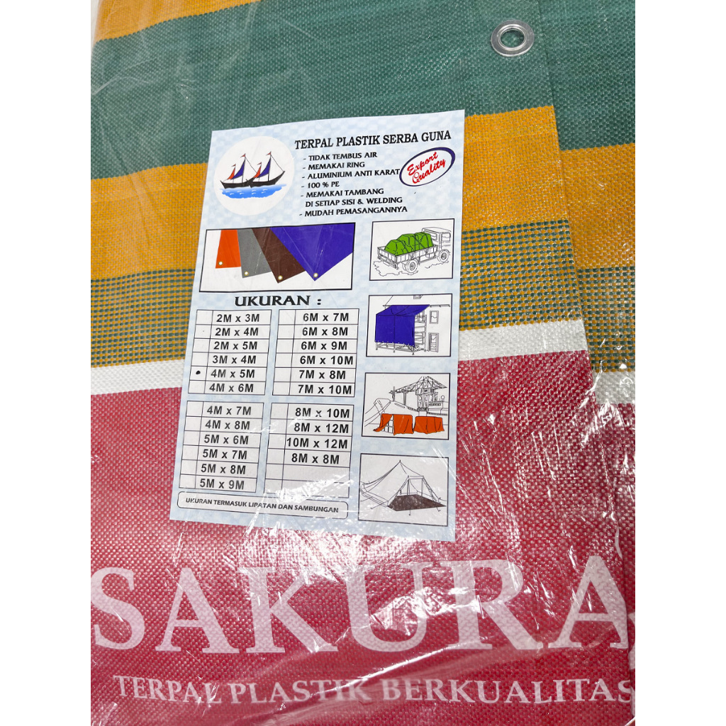 Terpal Tenda Plastik Sakura ukuran besar