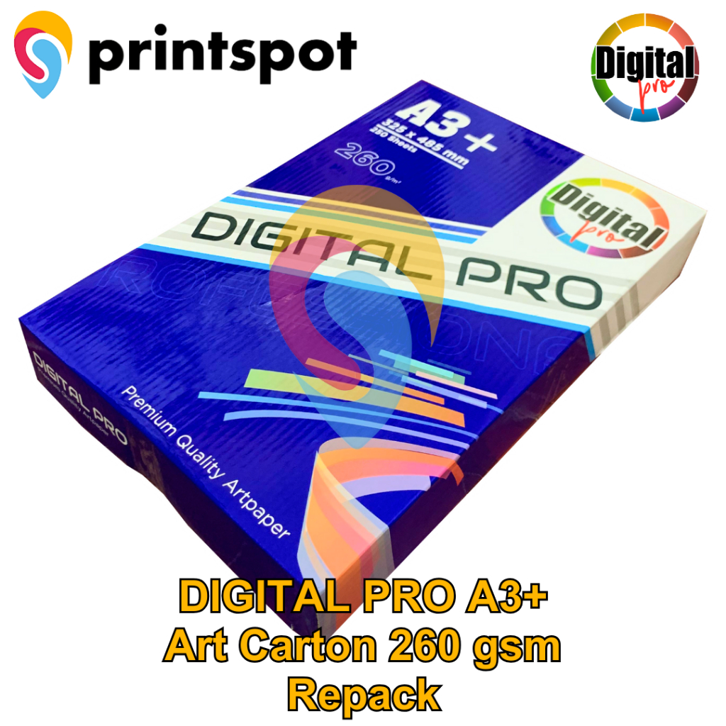 

Digital PRO Gloss Kertas Art Paper Carton 260 Gsm A3+ 50 Lembar -Repack