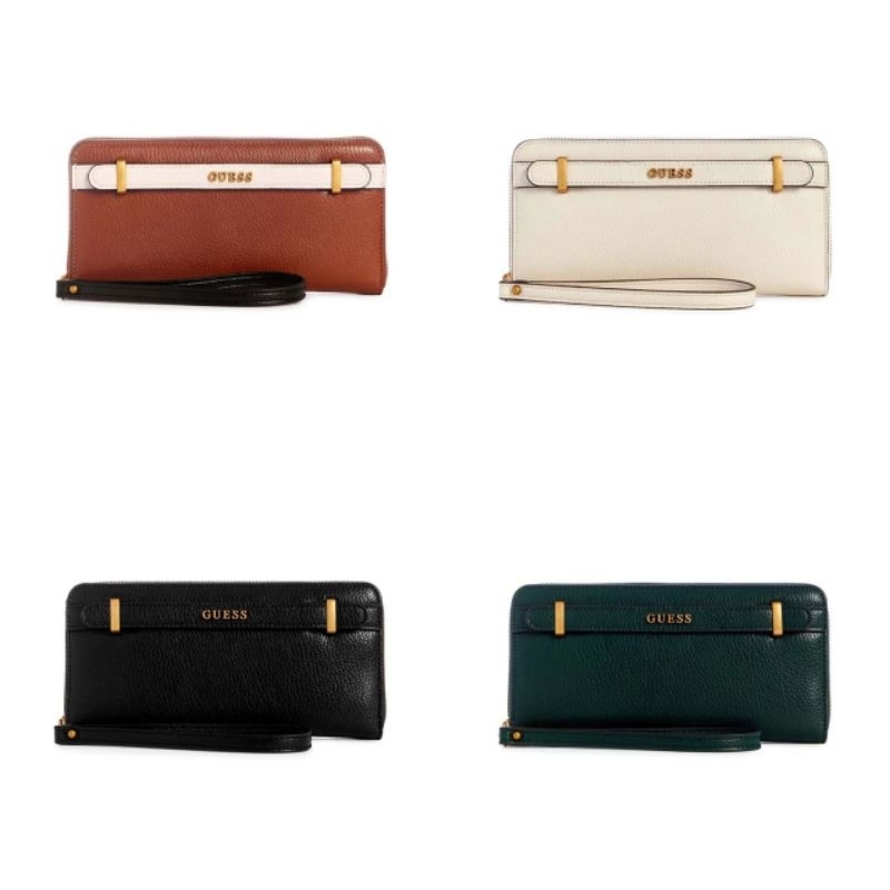 (Free parfum + box) Dompet Guess Long Wallet - Sestri Large Zip
