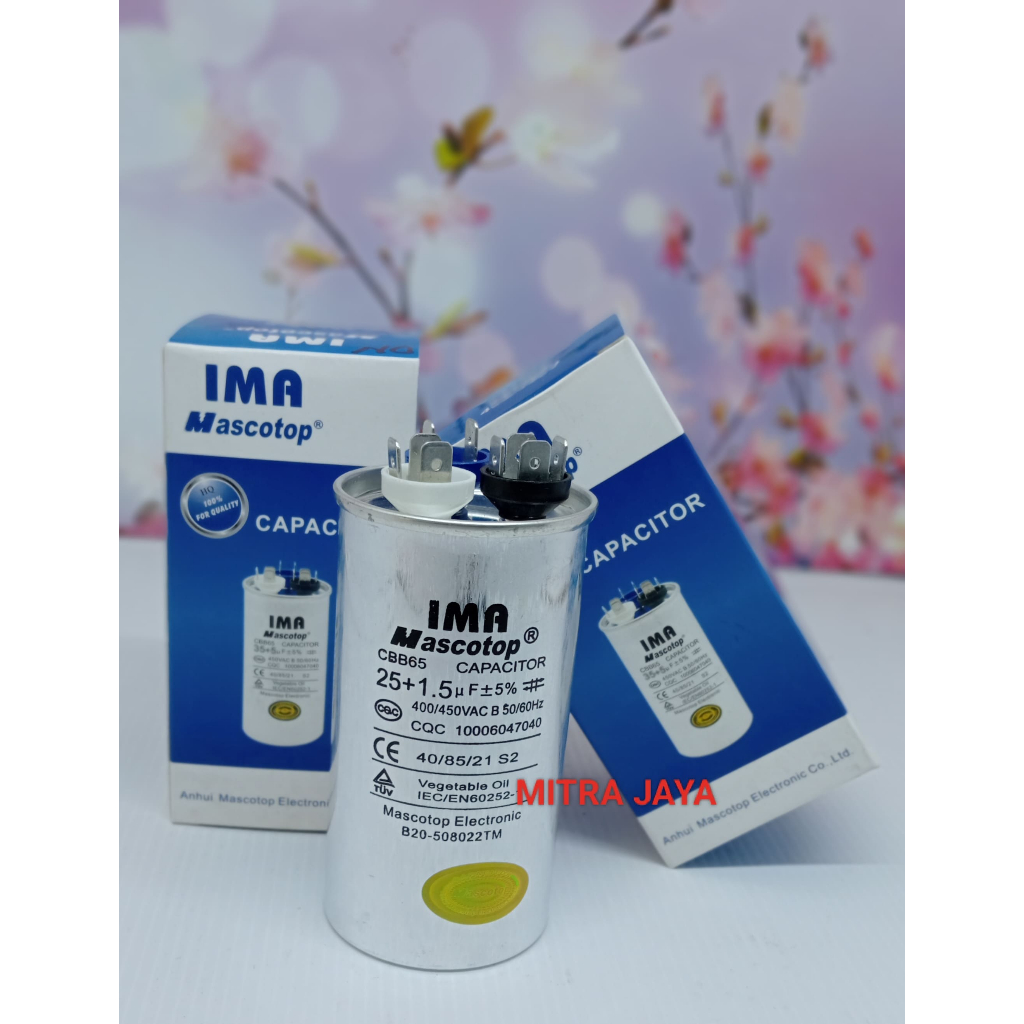 Kapasitor AC 25 + 1,5UF IMA Mascotop / Capacitor AC