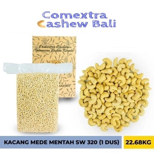 

Kacang Mede Comextra Mentah Utuh S 320 1 Dus (22,68 Kg) - Cashew Mete / Mente (Bali)