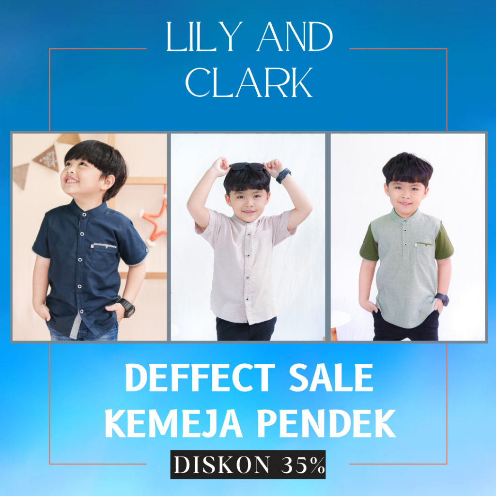 ( DEFECT/REJECT ) KEMEJA ANAK LENGAN PENDEK LILY AND CLARK