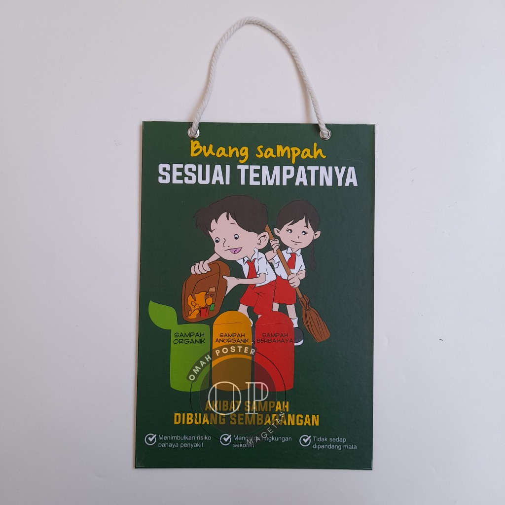 

Hard Poster Buanglah Sampah Pada Tempatnya - 3R - Sekolah