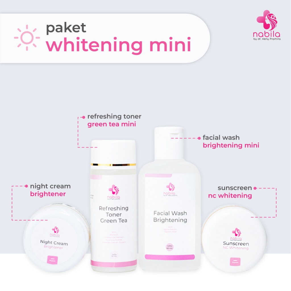 NABILA SKINCARE PAKET HEMAT WHITENING | NABILA | NABILA SKINCARE | NABILASKINCARE