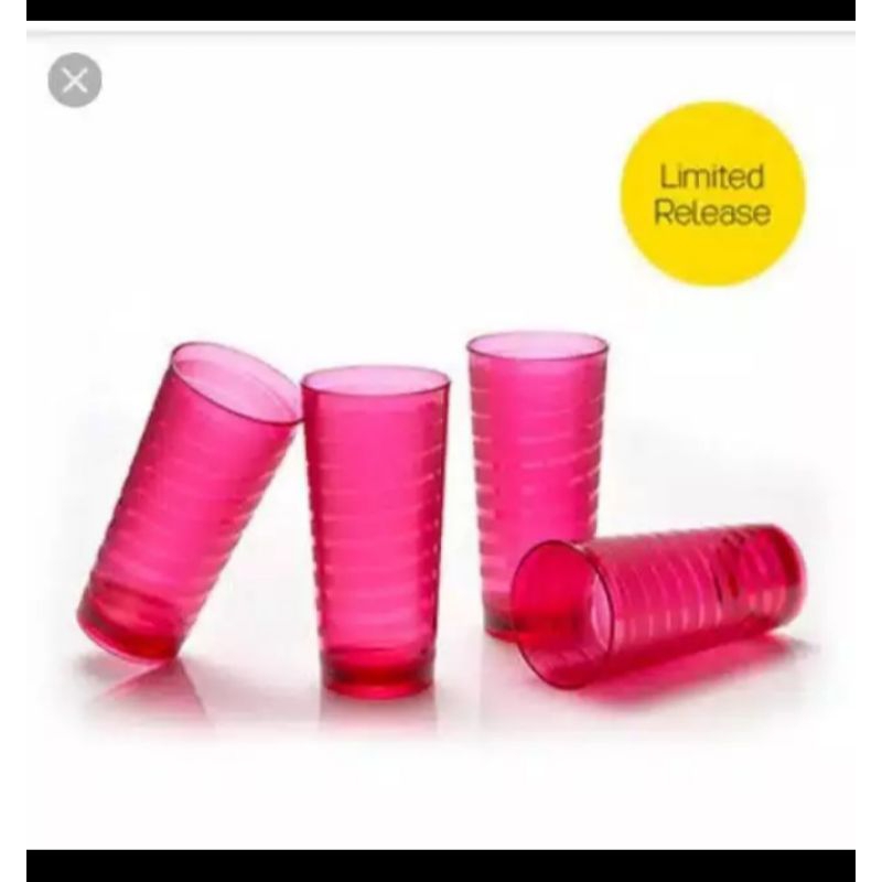 spiral tumbler tupperware / gelas kristal tupperware