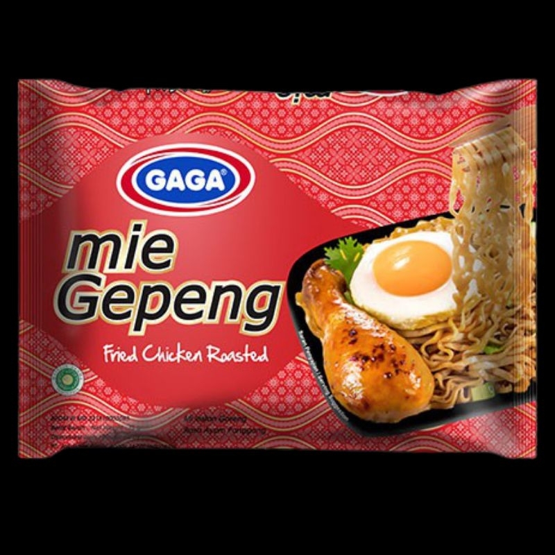 

MIE GORENG GEPENG GAGA 75GR 75GRAM 75 GRAM RASA AYAM PANGGANG FRIED CHICKEN ROASTED BUNGKUS MERAH ENAK SEDAP MANTAP MURAH TERLARIS TERMURAH VIRAL HYPE INSTANT NOODLE MADE IN INDONESIAN YUMMY DELICIOUS MI PIPIH