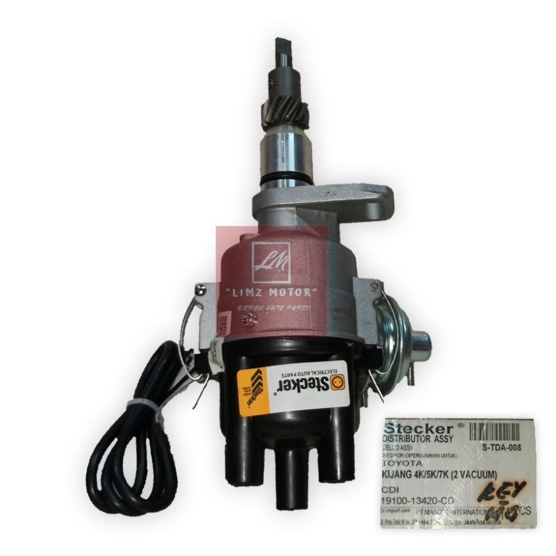 Distributor Assy-Delco Toyota Kijang 4K & 5K 2 Vacuum CDI Stecker