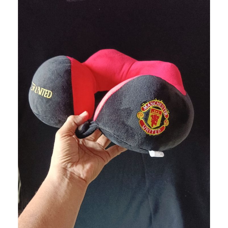 PROMO Bantal leher  Dewasa  Football club League, sandaran kepala kado hadiah souvenir ws