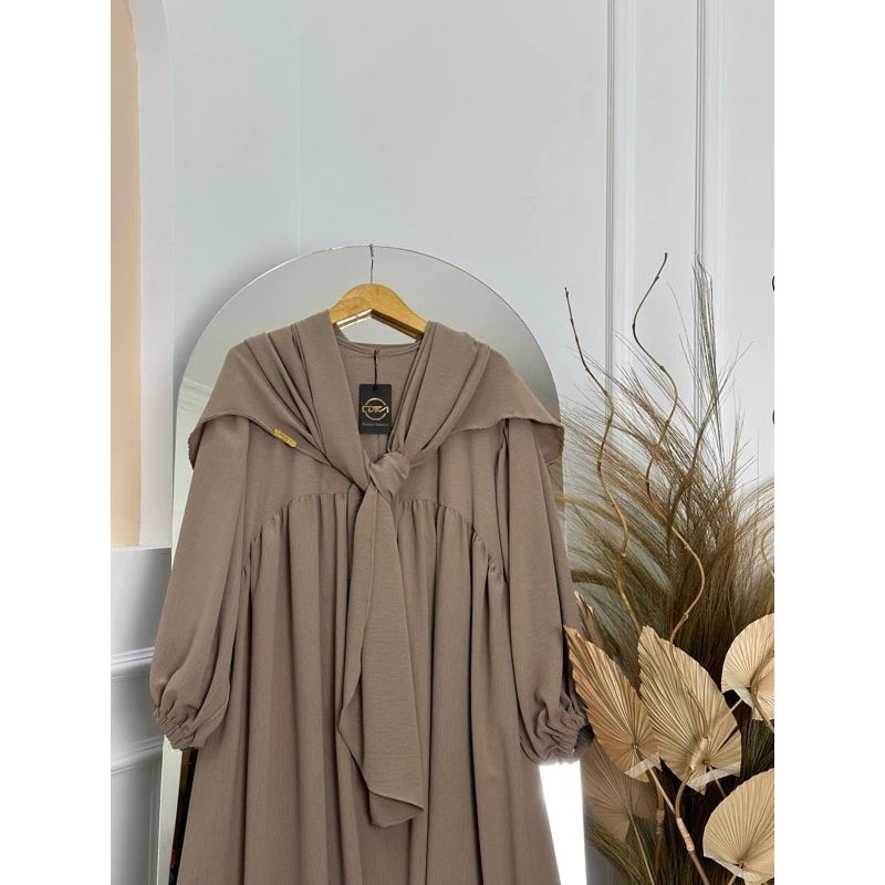 GAMIS CRINKLE SET HIJAB KEKINIAN VIRAL TERBARU-Tiramitsu