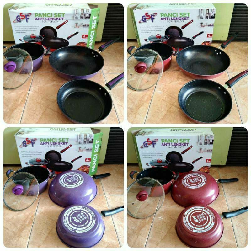 Panci set isi 4 GSF warna