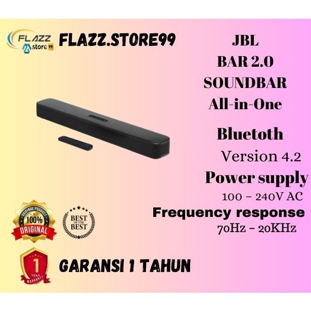 Terbaru Jbl Bar 2.0 All-In-One Soundbar Bluetooth