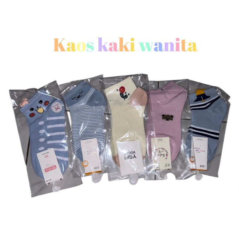 Kaos kaki pendek wanita | kaos kaki ala korea | kaos kaki wanita