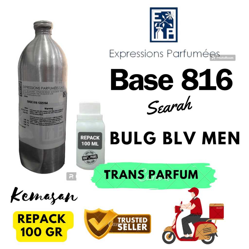100 GR BASE 816 BY EXPRESSION SEARAH BULG BLV MEN / BULG BLUE BIBIT MURNI KEMASAN REPACK