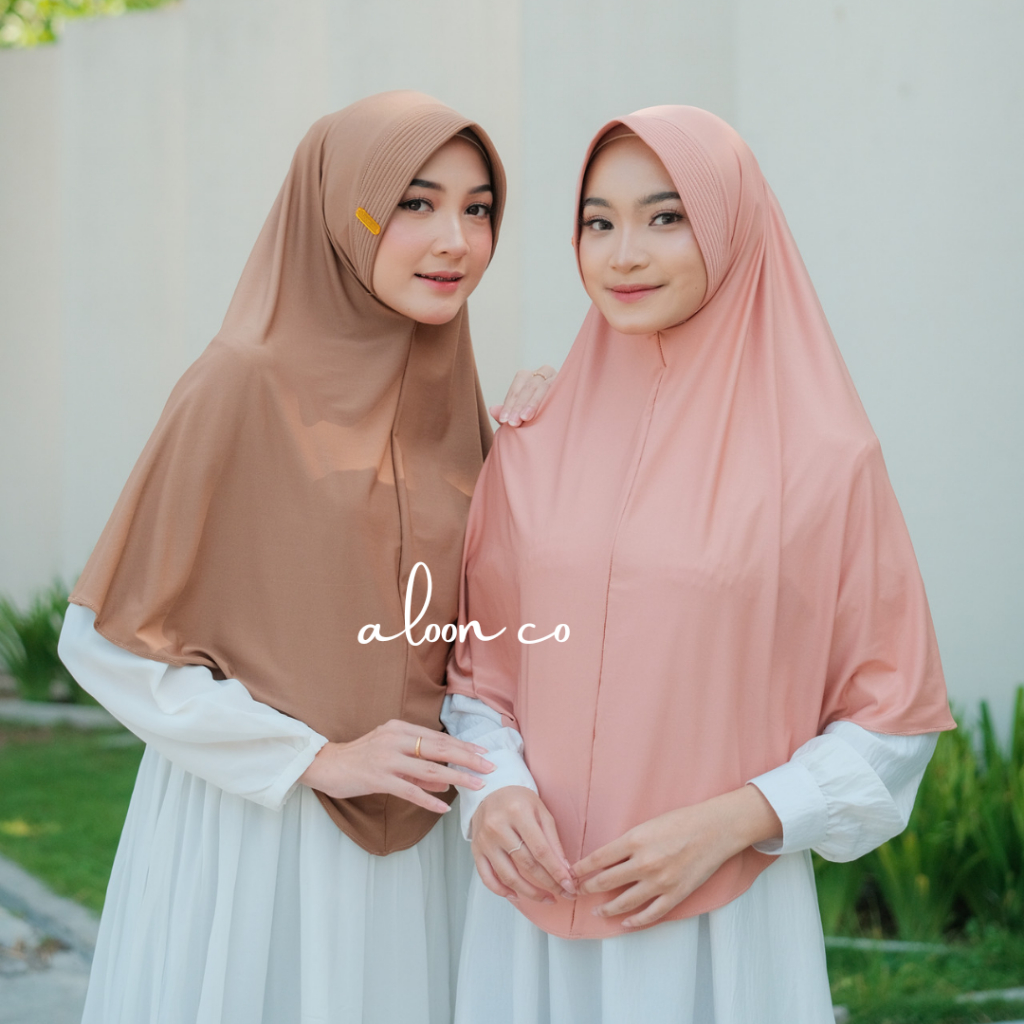 Hijab Bergo Azalea Jersey Size XL by aloon.co – Jilbab Instan