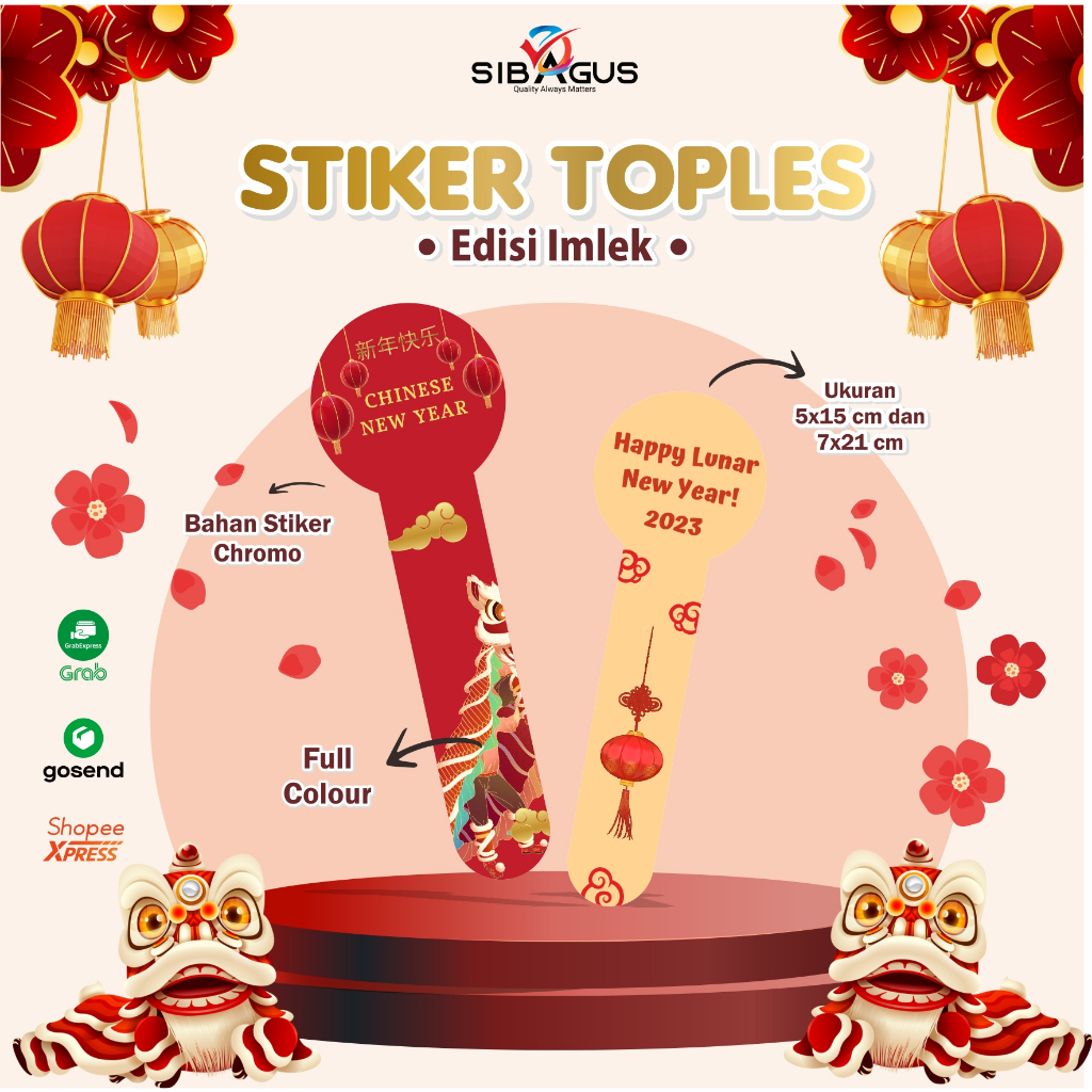 

Stiker Kue Spesial Imlek | Stiker Seal | Stiker Segel Toples