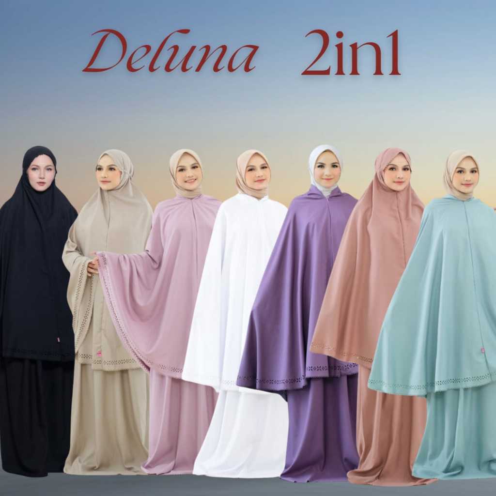 MUKENA TRAVELING KATUN MICRO DELUNA & AULIA 2IN1 (FREE MINI PARFUM) // KATUN MICRO MURAH